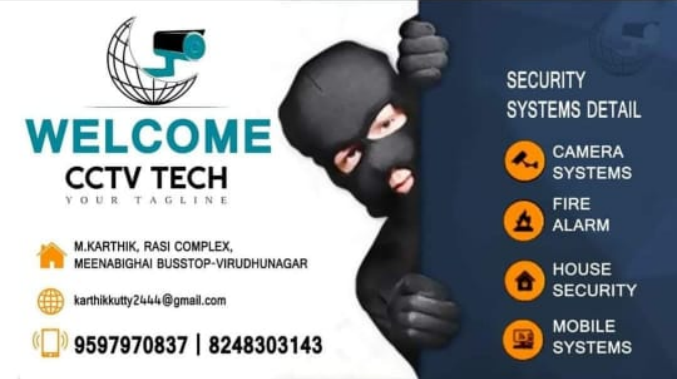 Welcome CCTV Tech cctv camera dealers in virudhunagar